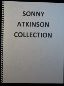 COPY OF THE SONY ATKINSON COLLECTION CATALOG, GREAT OLD TIME KENTUCKY COLLECTOR, FULL OF INFO &