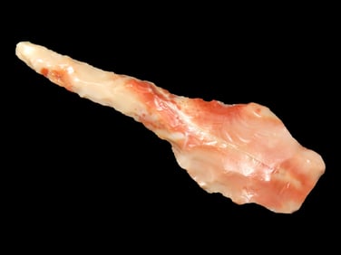2 1/16" Colorful Agate Finger Drill, Lincoln County Colorado, Beautiful Piece of Translucent Pink &