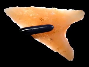 Incredible Translucent 2" Novaculite Dalton, Craighead County Arkansas. Nice Classic Example, made