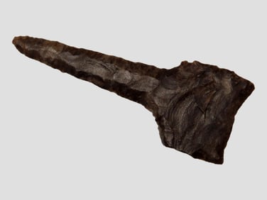 1 13/16" Paleo Plainview / Clovis Drill found in Eastern Tennessee. Very well flaked example with no