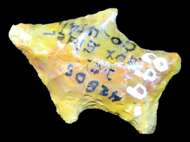 Amazing Orange Jasper Gem Point, Box Elder County Utah, Finely Flaked Example with amazing color,