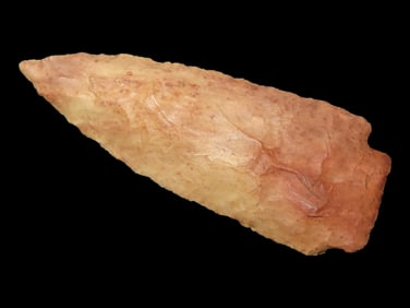 Colorful 3" Benton found in Stewart County Tennessee, Thin and well Flaked Example with great color