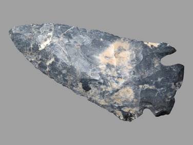 2 7/8" Notched Base Dovetail / Lost Lake, Licking County Ohio, Beautiful "Bird Dropping" Coshocton