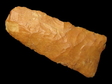 2 1/2" Plainview / Scottsbluff Hafted Scraper, Rogers COA, Grand County Utah, Beautiful Orange