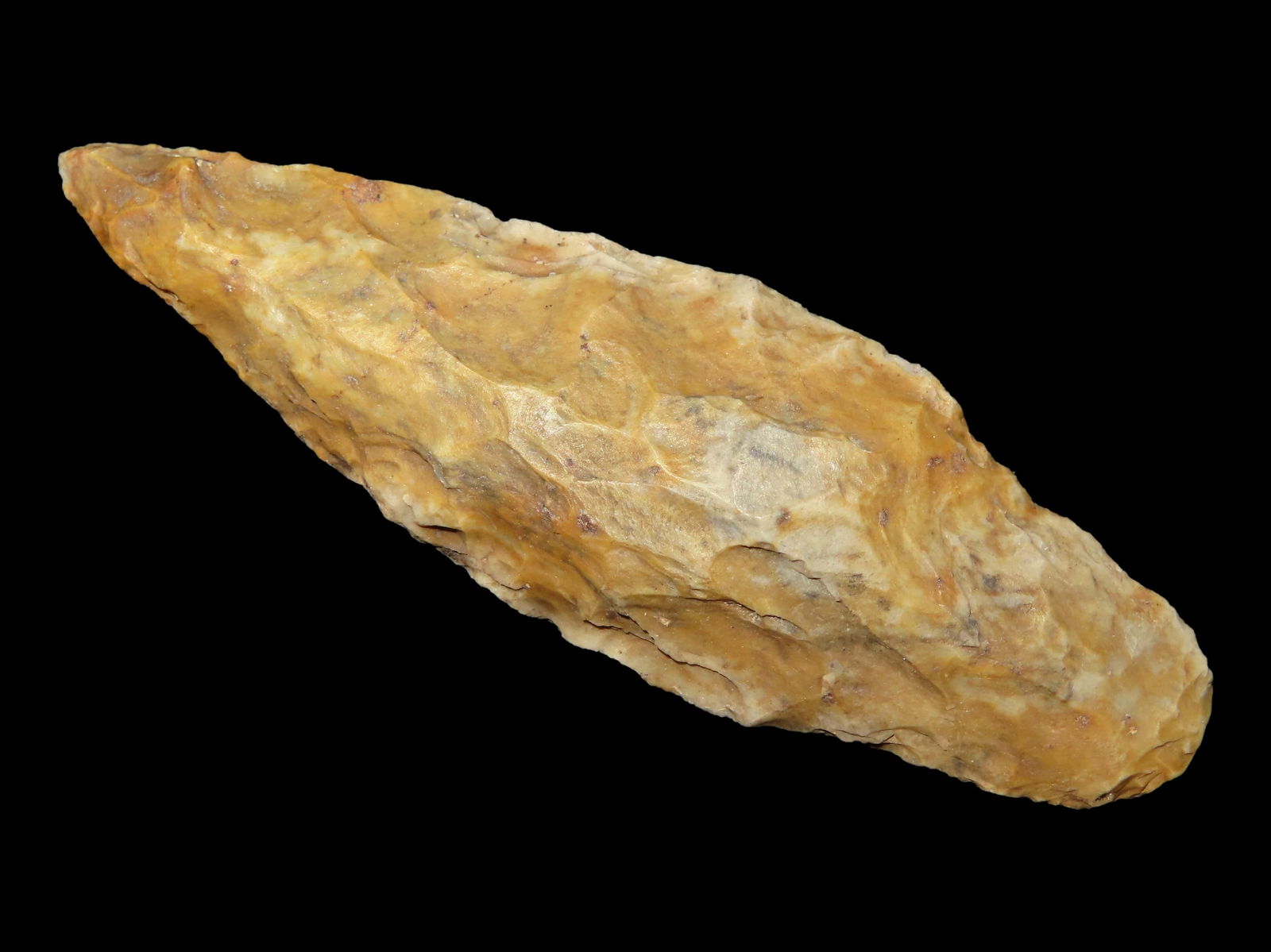 Amazing 3 3/8" Flint Ridge Adena, Stark County Ohio, Very Colorful & Heavily Patinated piece of (1 of 10)