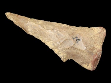 2" Single Notch Pipe Creek, Craighead County Arkansas. Nice Classic Example, very well flaked with