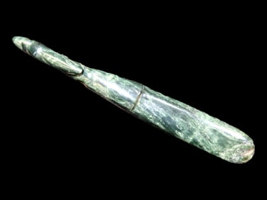 Incredible 6" Jade Axe God Pendant, Costa Rica, Pre-Columbian, Ex Floyd Ritter Collection.