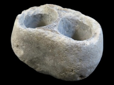 Nice Pre-Columbian Double Chamber Poison Pot. Very Well Made example. Pottery Container, Vessel.