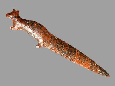 Phenomenal Museum Grade 20 5/8" Colima Dog Sword, Motley COA Originally Found near the Naranjo River