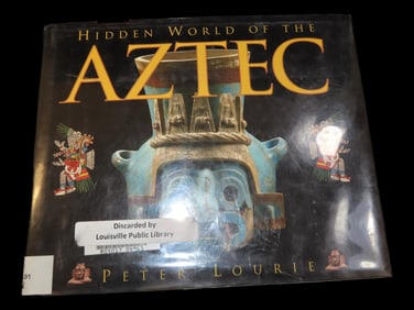 HIDDEN WORLD OF THE AZTEC, HARDBACK, 50 PAGES OF PICTURES & INFO ON THE AZTEC CIVILIZATION, THEIR