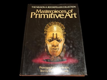 MASTERPIECES OF PRIMITIVE ART, NELSON ROCKEFELLER COLLECTION, HARDBACK, 264 PAGES, LOTS OF GREAT