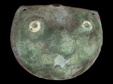 Amazing Owl or Frog Effigy Rattle / Bell Pendant, Copper. Inca/Moche Culture. Shell Inlay Eyes,