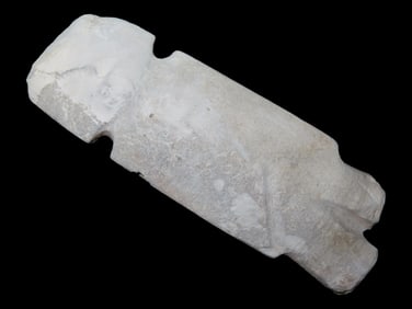 Mezcala Figure, Guerrero Mexico. Pre-Columbian. 5 3/4". Ex Benjamin Vega, CA. Acquired from Gene and