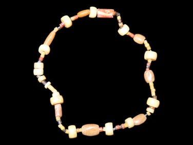 Amazing Tairona Agate, Quartz, & Stone Beads, 10" long, Columbia. Amazingly Polished Examples, Great