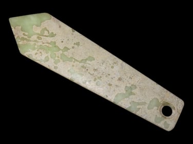 Nice Antique Chinese Hongshan Culture Jade Effigy Pendant, Hand Made Example.