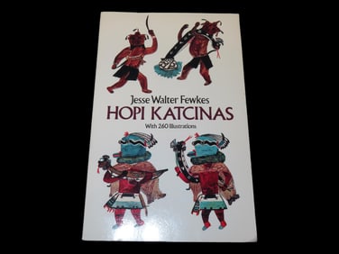 HOPI KACHINAS, 1985, JESSE WALTER FEWKES. 162 PAGES WITH 260 ILLUSTRATIONS. GREAT BOOK THE DIFFERENT
