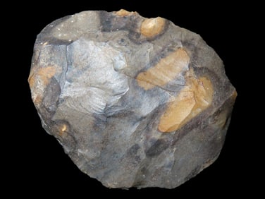 Colorful Early Ovoid Knife from Wyoming. Beautiful Color. Nice early Blade, Scraper, Artifact. Great