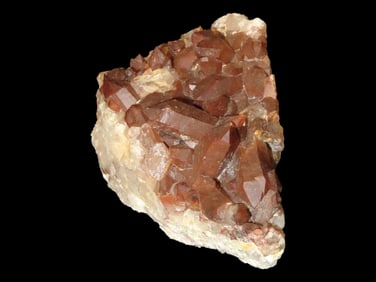 Beautiful Large Red Quartz Crystal Cluster, Great Display Specimen.