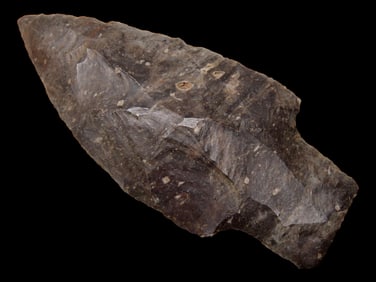 Amazing 3" Stone Square Stem, Henry County Tennessee. Nice large well flaked example with Great