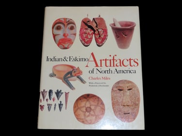 INDIAN & ESKIMO ARTIFACTS OF THE MIDWEST, HARDBACK, 244 PAGES, LOTS OF GREAT RELICS FROM THE US,