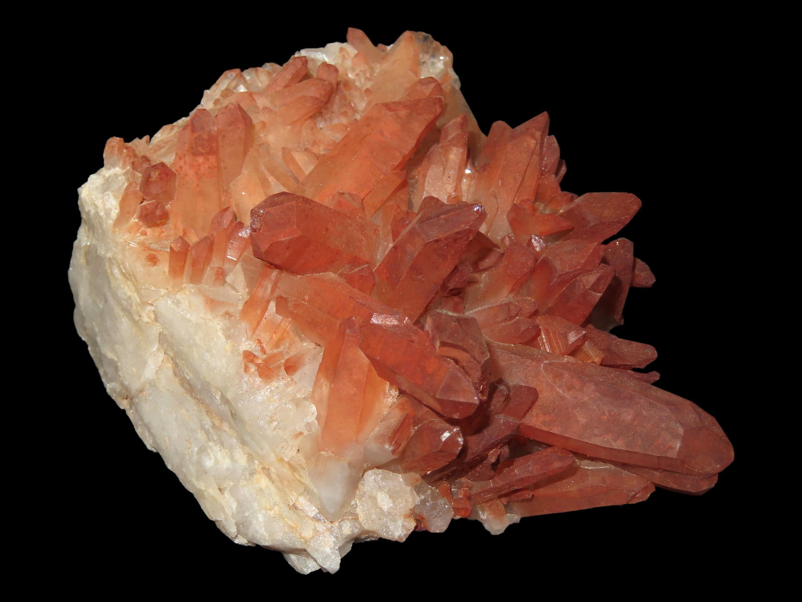 Beautiful Large Red Quartz Crystal Cluster, Great Display Specimen. (1 of 6)