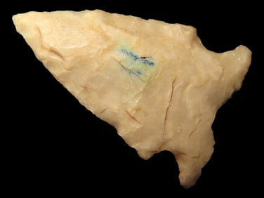 Nice Texas Frio Arrowhead, Gillespie County Texas. Classic Example, Well Flaked & Nicely Patinated.