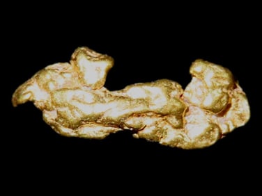 Natural Gold Nugget from Alaska, .43 Grams. Pure Alaskan Solid Gold, Gold Rush