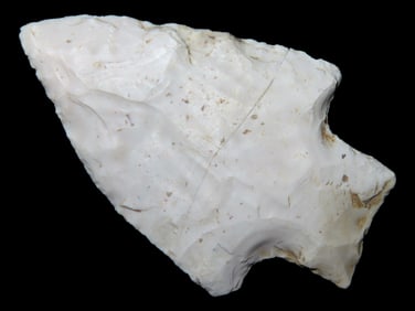 2 1/2" Archaic Hardin, St Clair County Missouri, Found in 1936, Nice Well Flaked Example, Glued at