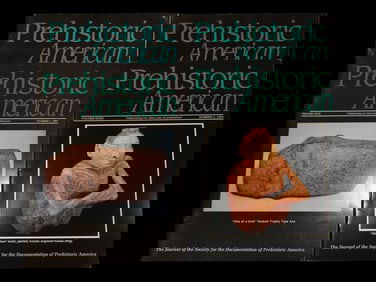 LOT OF 4 PREHISTORIC AMERICAN JOURNALS FROM THE 1990'S, TONS OF GREAT PICTURES AND ARTICLES, CLOVIS,