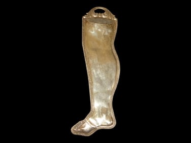 Large 9" Colonial Silver Milagro Pendant, Circa 1800's-early 1900's. Early Mexican / Spanish Era