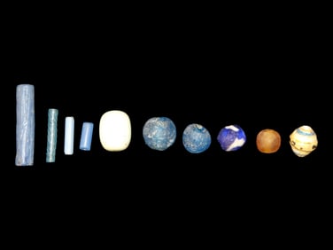 Lot of Colorful Historic Trade Beads from an old New York Collection. Nice Variety of Shapes,