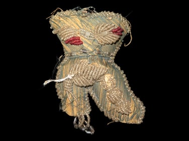 Nice Iroquois Beaded Whimsy, Circa 1880's to 1910's, From an Old New York Collection, Boot Fetish,