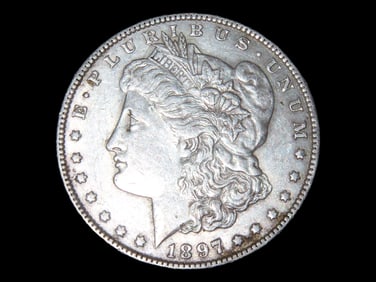 1897 Morgan Silver Dollar, Nice Higher Grade example with amazing original details, One Ounce Silver