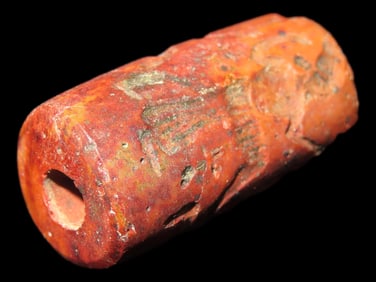 Ancient Roman Viking Engraved Intaglio Seal Bead