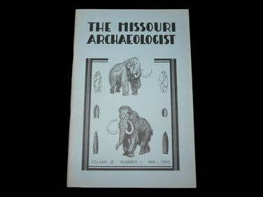 THE MISSOURI ARCHAEOLOGIST, 1950, FIRST EDITION. HARD TO FIND THESE EARLY YEARS, 48 PAGES FULL OF