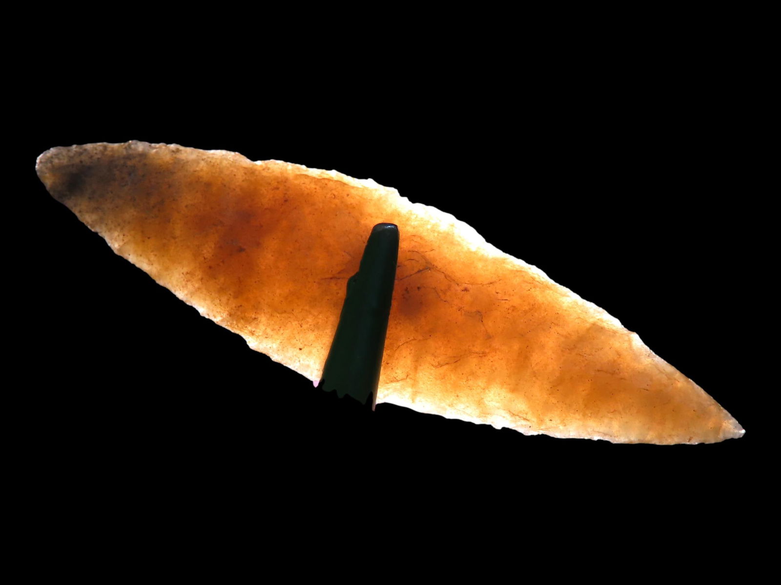Amazing HIGH GRADE African Neolithic Willowleaf Arrowhead, Impeccable Flaking, Super Color, and (1 of 6)