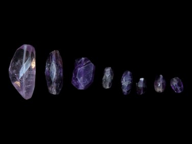 Amazing Lot of Roman Drilled Amethyst Beads, Highly Translucent well shaped & Polished Examples.