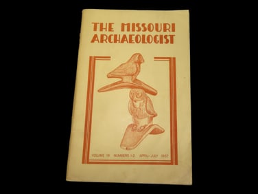 THE MISSOURI ARCHAEOLOGIST, 1957, FIRST EDITION. HARD TO FIND THESE EARLY YEARS, 96 PAGES FULL OF