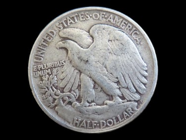 1945 Walking Liberty Silver Half Dollar, Great Original Condition, Early U's Coin, United States