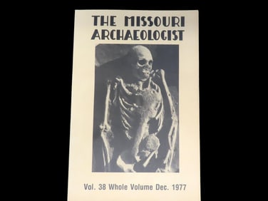 THE MISSOURI ARCHAEOLOGIST, 1977, FIRST EDITION. 346 PAGES. HARD TO FIND THESE EARLY YEARS, FULL OF