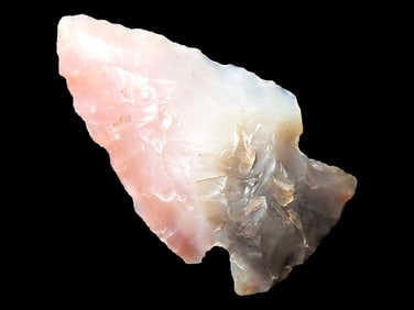 Colorful Flint Ridge Corner Notch, Highly Translucent, Ross County Ohio, Indian Arrowhead, Artifact