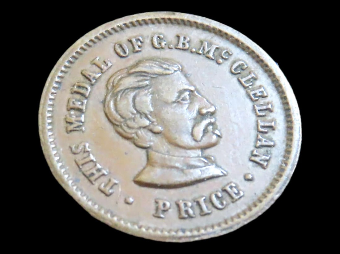 Rare 1863 Civil War Token / One Cent, G.B. McClellan. Very Nice Condition. Great Original hard to (1 of 3)