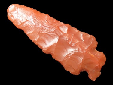 Beautiful Red Agate Corner Notch, Lincoln County Colorado. Very thin & highly Translucent Example.