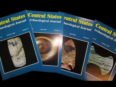 COMPLETE SET OF CENTRAL STATES ARCHAEOLOGICAL JOURNALS FOR 2007