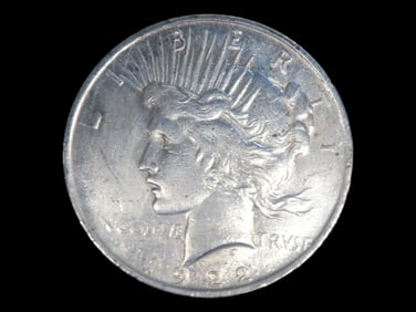1922 Peace Dollar, San Francisco Mint, U.S. Silver 1 Ounce Coin, Nice Condition, Amazing Details,