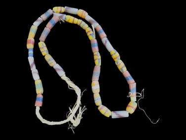 Colorful Strand of Trade Beads. Africa