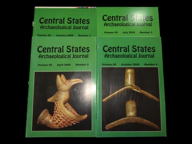 COMPLETE SET OF CENTRAL STATES ARCHAEOLOGICAL JOURNALS FOR 2009