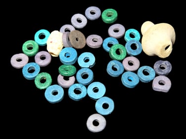 Lot of Egyptian Faience Beads. Egypt