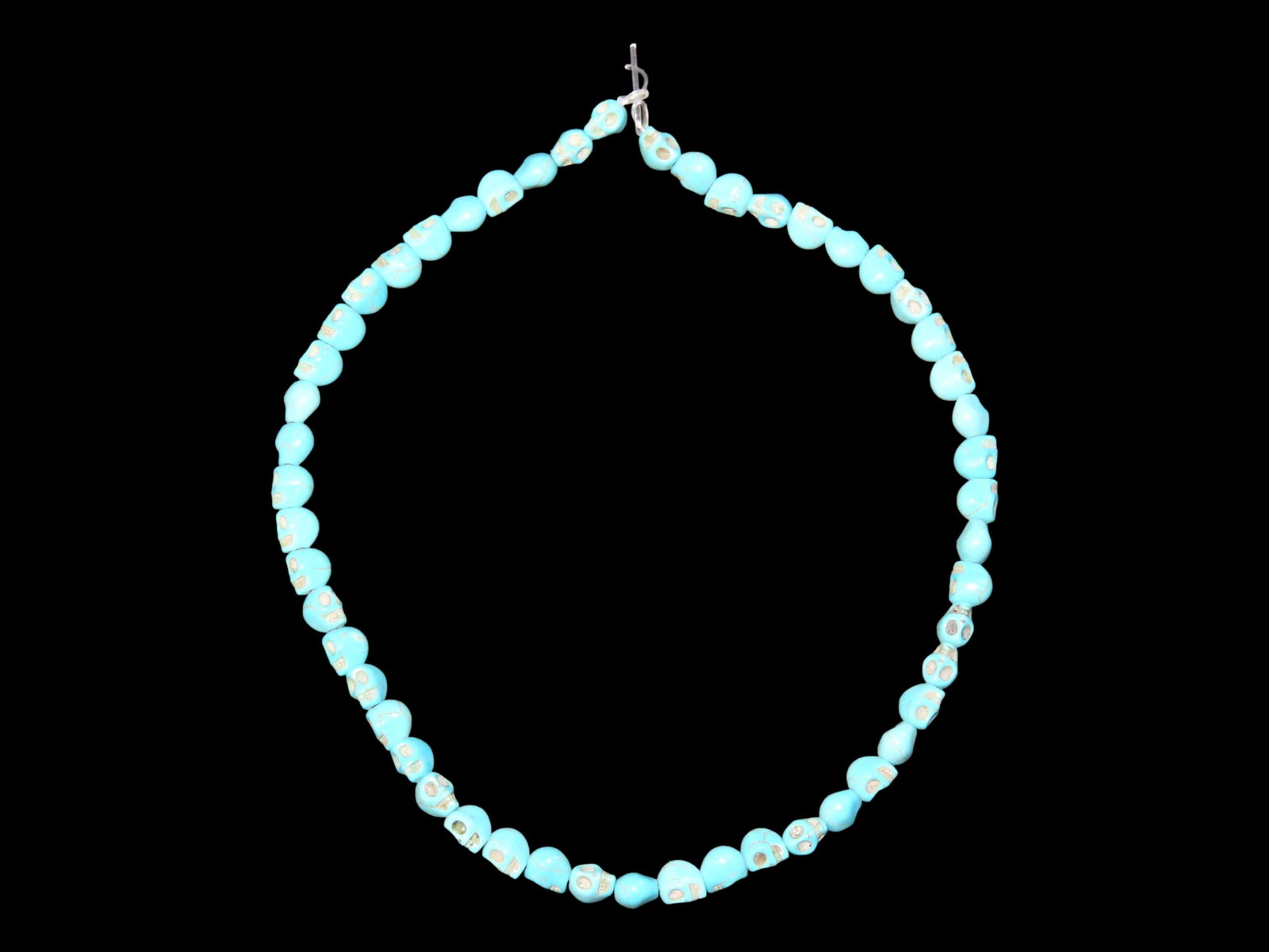Strand of Turquoise Skull Beads (1 of 6)