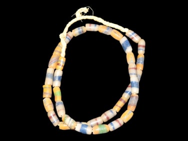 Colorful Strand of Trade Beads. Africa